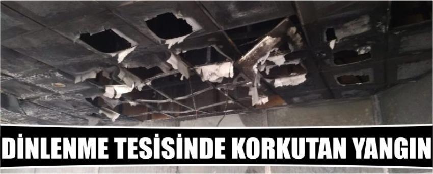 Dinlenme Tesisinde Korkutan Yangın