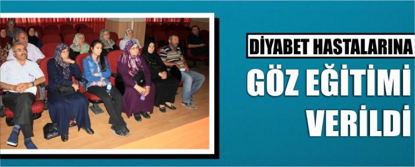 Diyabet Hastalarına Göz Eğitimi Verildi