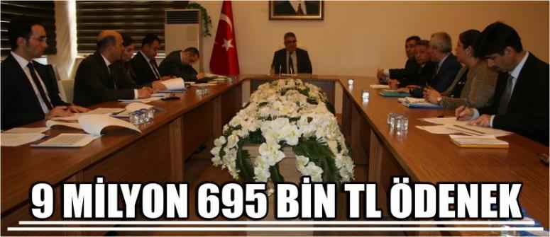 9 Milyon 695 Bin Tl Ödenek