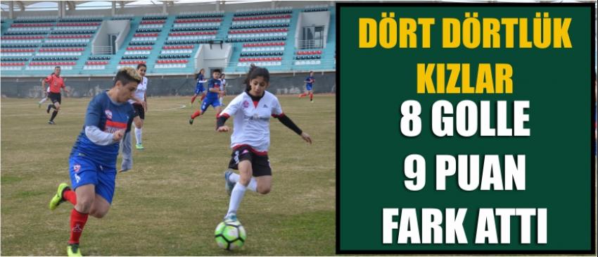 Dört Dörtlük Kızlar 8 Golle 9 Puan Fark Attı 