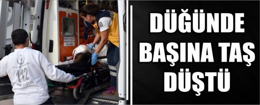 Düğünde Başına Taş Düştü