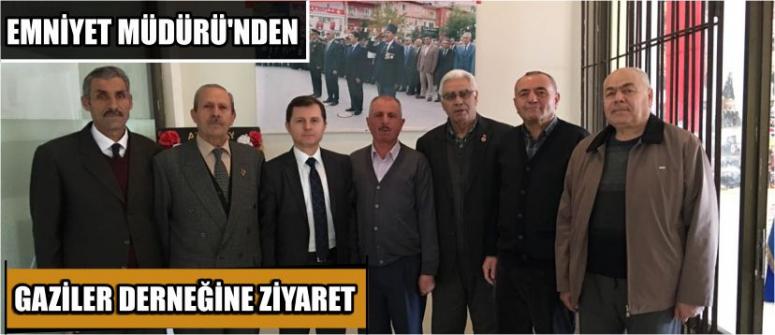 Emniyet Müdürü’nden Gaziler Derneğine Ziyaret