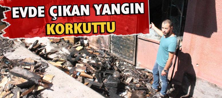 Evde Çıkan Yangını Korkuttu