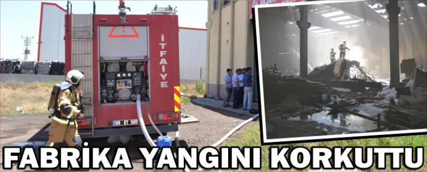 Fabrika Yangını Korkuttu