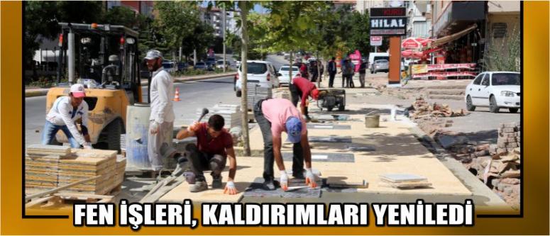 Fen İşleri, Kaldırımları Yeniledi