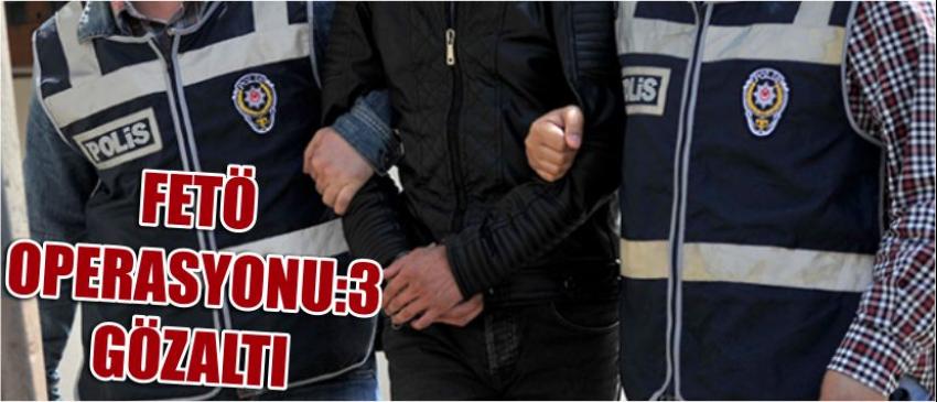 Fetö Operasyonu:3 Gözaltı