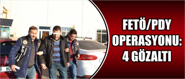Fetö/Pdy Operasyonu: 4 Gözaltı