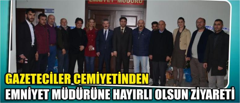 Gazeteciler Cemiyetinden Emniyet Müdürüne Hayırlı Olsun Ziyareti