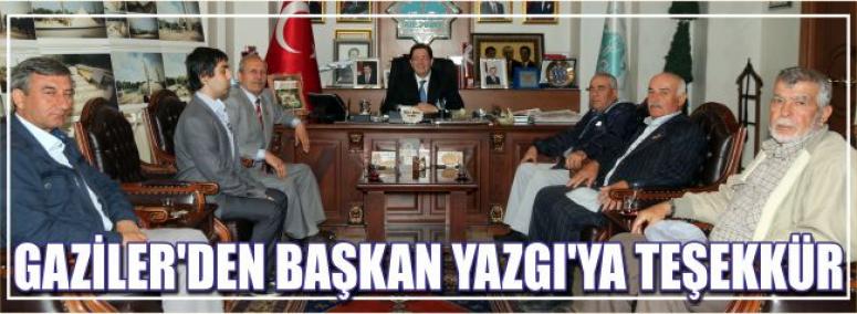 Gaziler’den Başkan Yazgı’ya Teşekkür