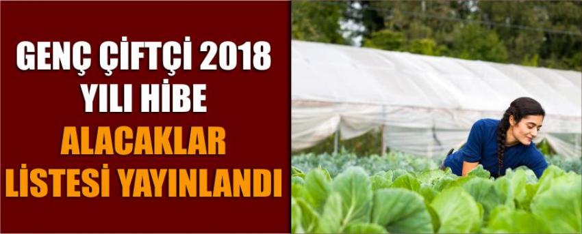 Genç Çiftçi 2018 Yılı Hibe Alacaklar Listesi Yayınlandı