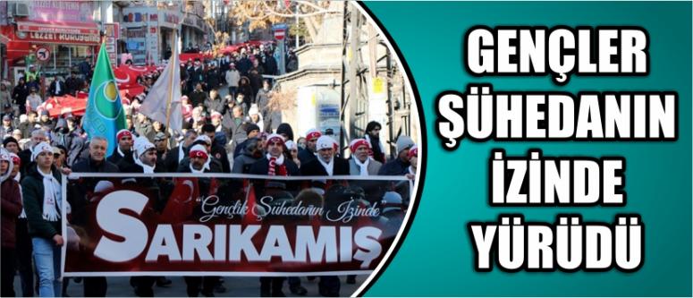  Gençler Şühedanın İzinde Yürüdü