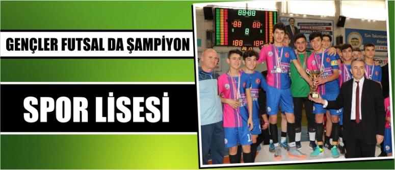 Gençler Futsal Da Şampiyon Spor Lisesi