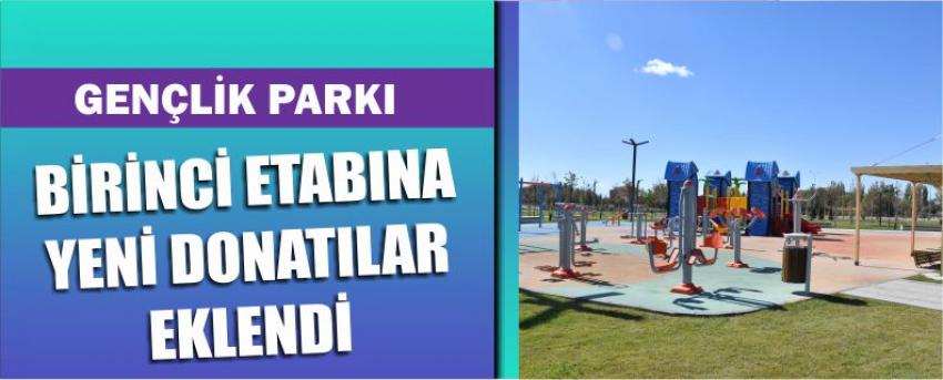 Gençlik Parkı Birinci Etabına Yeni Donatılar Eklendi