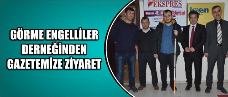 Görme Engelliler Derneğinden Gazetemize Ziyaret