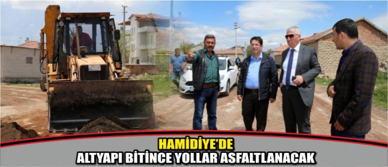 Hamidiye’de Altyapı Bitince Yollar Asfaltlanacak
