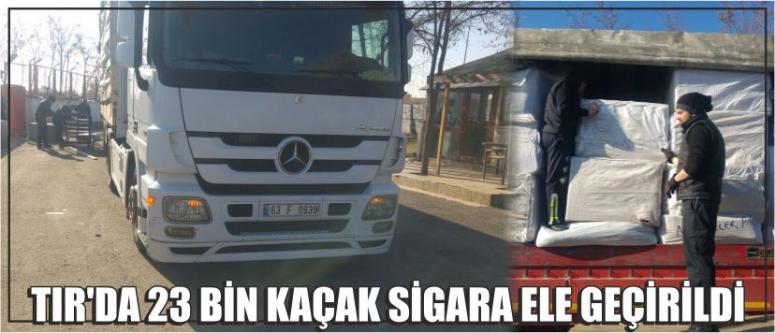 Tır’da 23 Bin Kaçak Sigara Ele Geçirildi