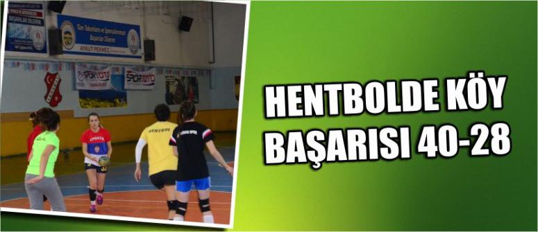 Hentbolde Köy Başarısı 40-28