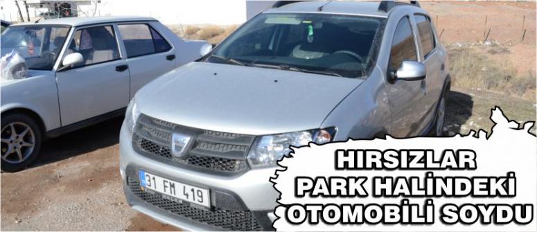 Hırsızlar Park Halindeki Otomobili Soydu