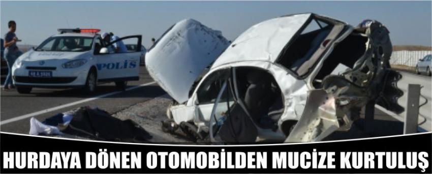 Hurdaya Dönen Otomobilden Mucize Kurtuluş