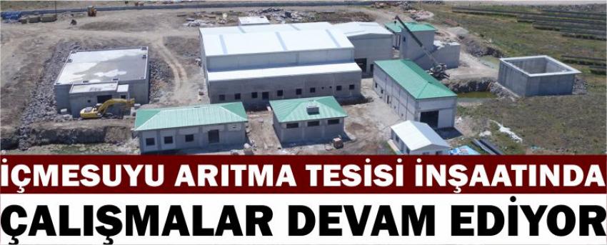İçmesuyu Arıtma Tesisi İnşaatında Çalışmalar Devam Ediyor