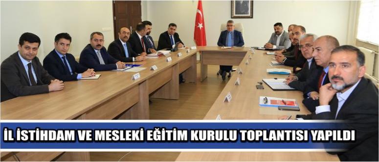  İl İstihdam Ve Mesleki Eğitim Kurulu Toplandı