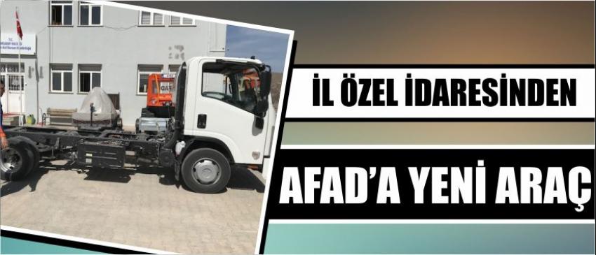 İl Özel İdaresinden Afad’a Yeni Araç