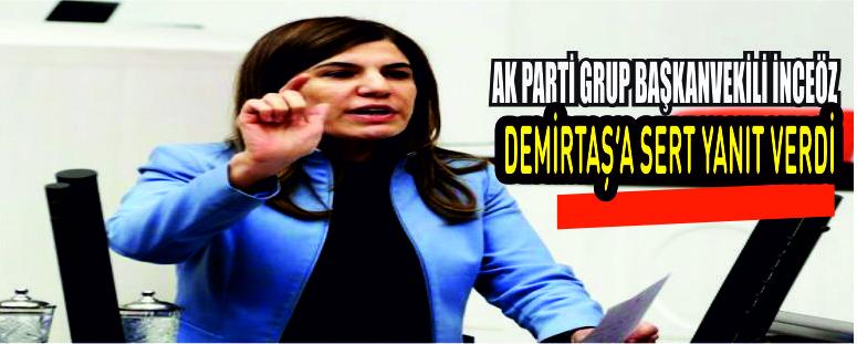Ak Parti Grup Başkanvekili İnceöz: Demirtaş'a Sert Yanıt Verdi