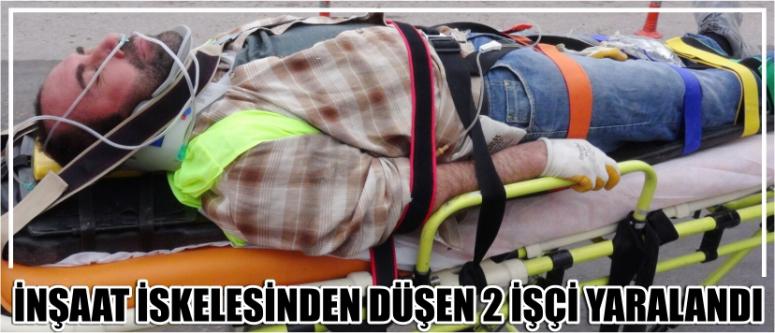 İnşaat İskelesinden Düşen 2 İşçi Yaralandı