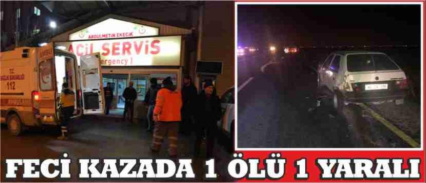 Feci Kaza: 1 Ölü 1 Yaralı