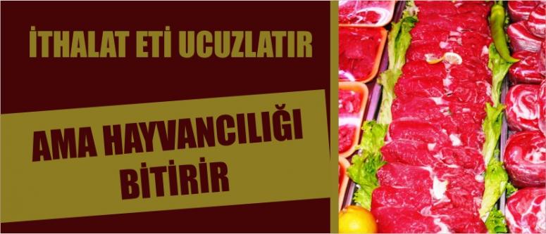 “İthalat eti ucuzlatır ama hayvancılığı bitirir”