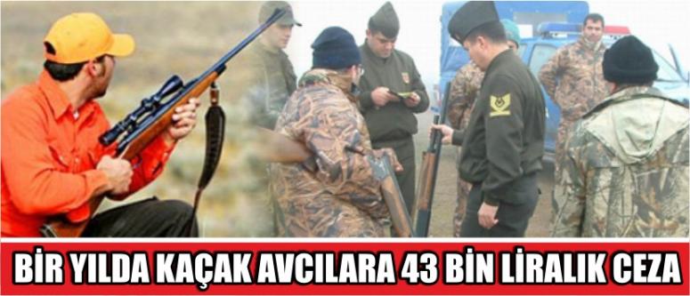 Bir Yılda Kaçak Avcılara 43 Bin Liralık Ceza