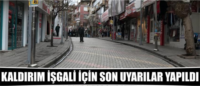 Kaldırım İşgali İçin Son Uyarılar Yapıldı