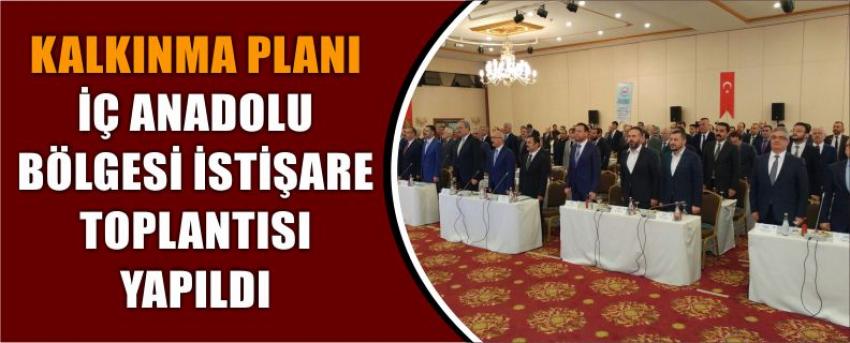 Kalkınma Planı İç Anadolu Bölgesi İstişare Toplantısı Yapıldı