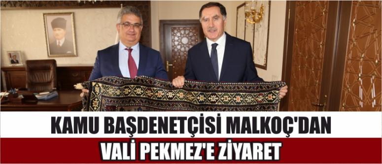 Kamu Başdenetçisi Malkoç’dan Vali Pekmez’e Ziyaret