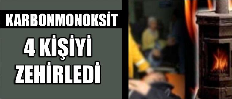 Karbonmonoksit 4 Kişiyi Zehirledi