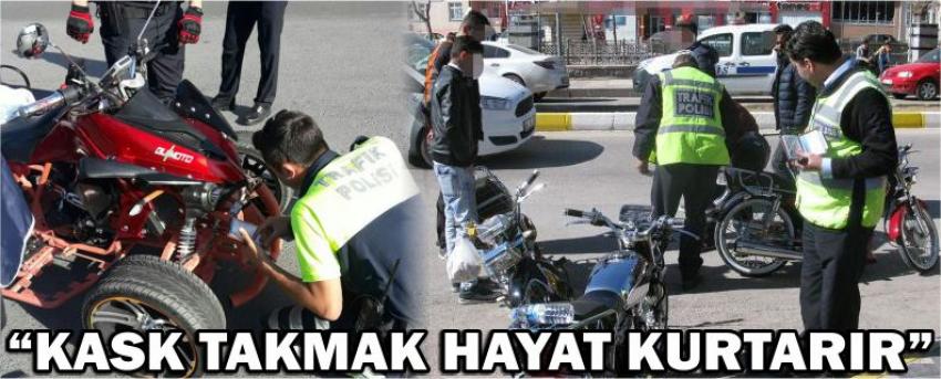 “Kask Takmak Hayat Kurtarır”