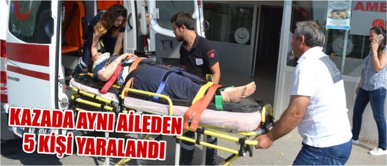 Kazada Aynı Aileden 5 Kişi Yaralandı