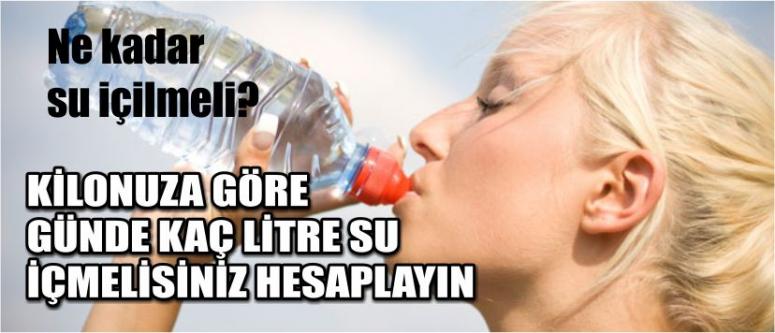 Kilonuza Göre Günde Kaç Litre Su İçmelisiniz Hesaplayın