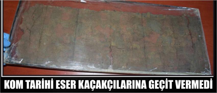Kom Tarihi Eser Kaçakçılarına Geçit Vermedi