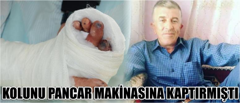 Kolunu Pancar Makinasına Kaptırmıştı