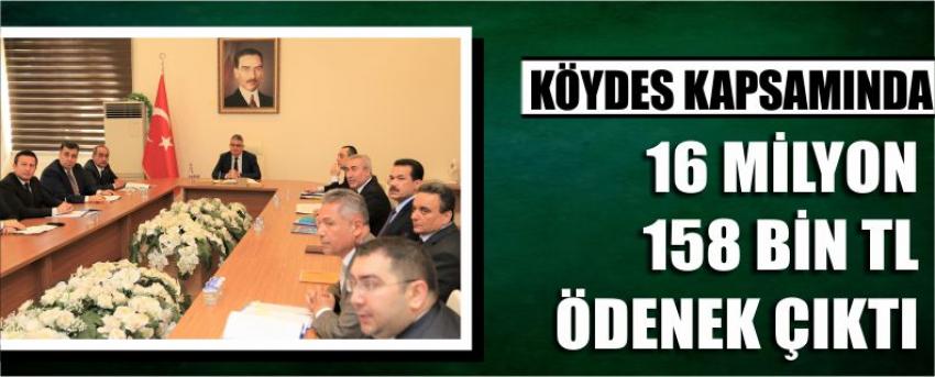 Köydes Kapsamında 16 Milyon 158 Bin Tl Ödenek Çıktı