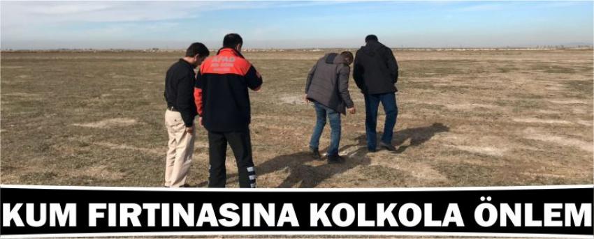 Kum Fırtınasına Kolkola Önlem