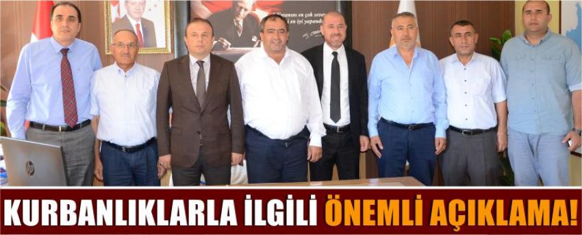 Kurbanlıklarla İlgili Önemli Açıklama!