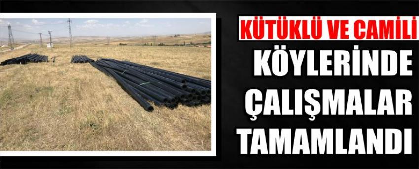 Kütüklü Ve Camili Köylerinde Çalışmalar Tamamlandı
