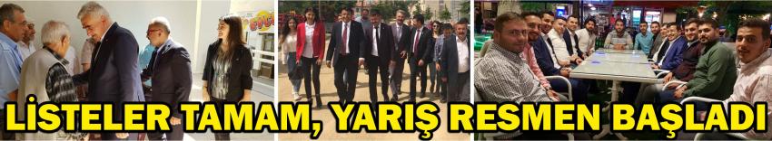 Listeler Tamam, Yarış Resmen Başladı