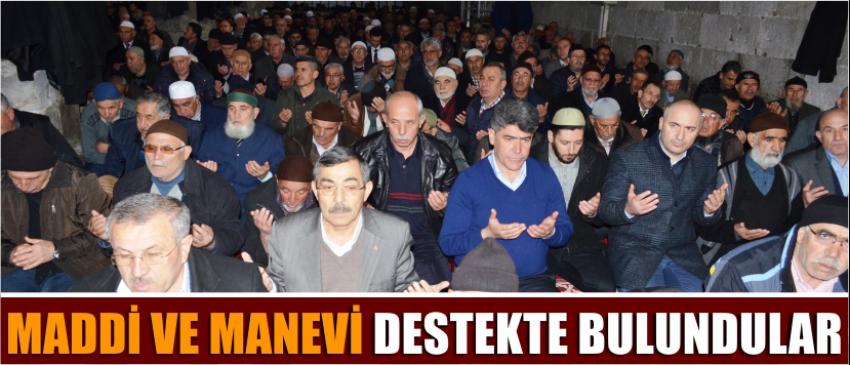 Maddi Ve Manevi Destekte Bulundular