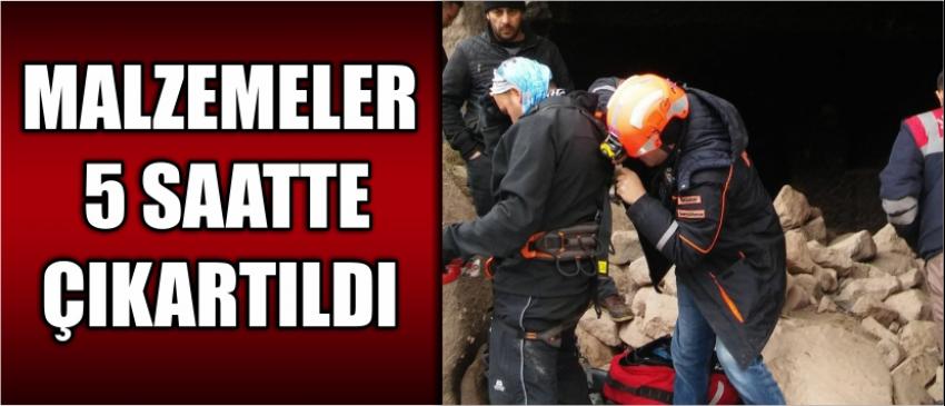 Malzemeler 5 Saatte Çıkartıldı