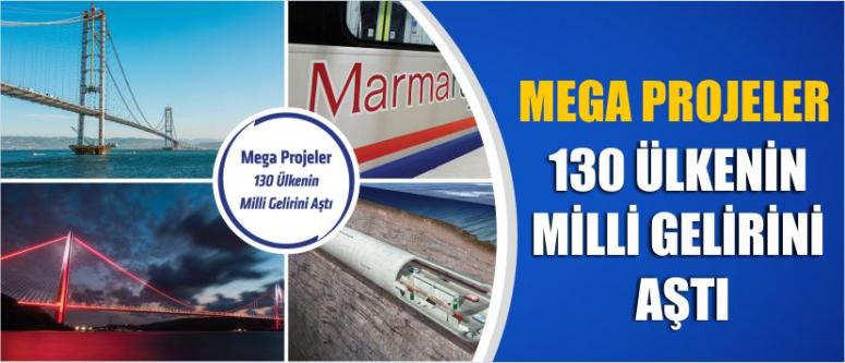Mega Projeler 130 Ülkenin Milli Gelirini Aştı