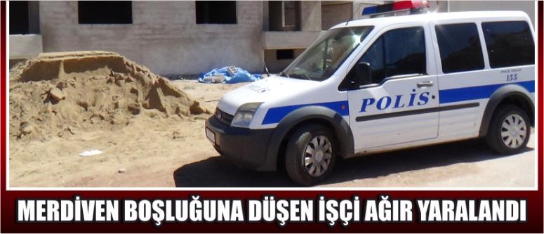 Merdiven Boşluğuna Düşen İşçi Ağır Yaralandı