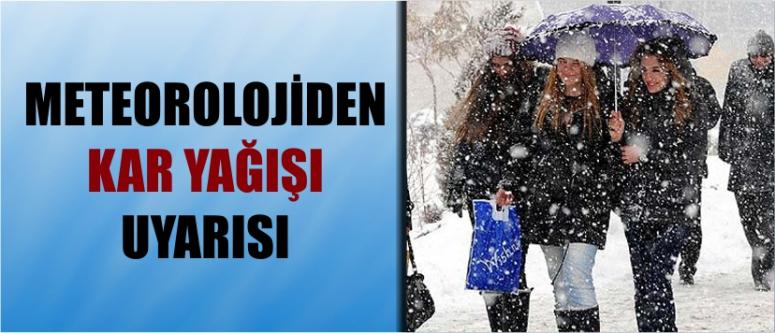 Meteorolojiden Kar Yağışı Uyarısı